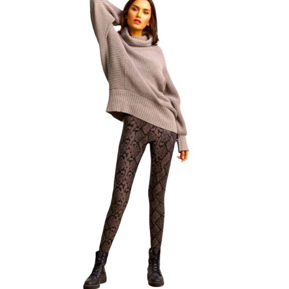7 For All Mankind 'snakeskin' faux leather leggings